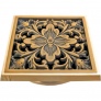 Декоративная решетка для душевого трапа Bronze de Luxe Цветок 10x10 21975 бронза